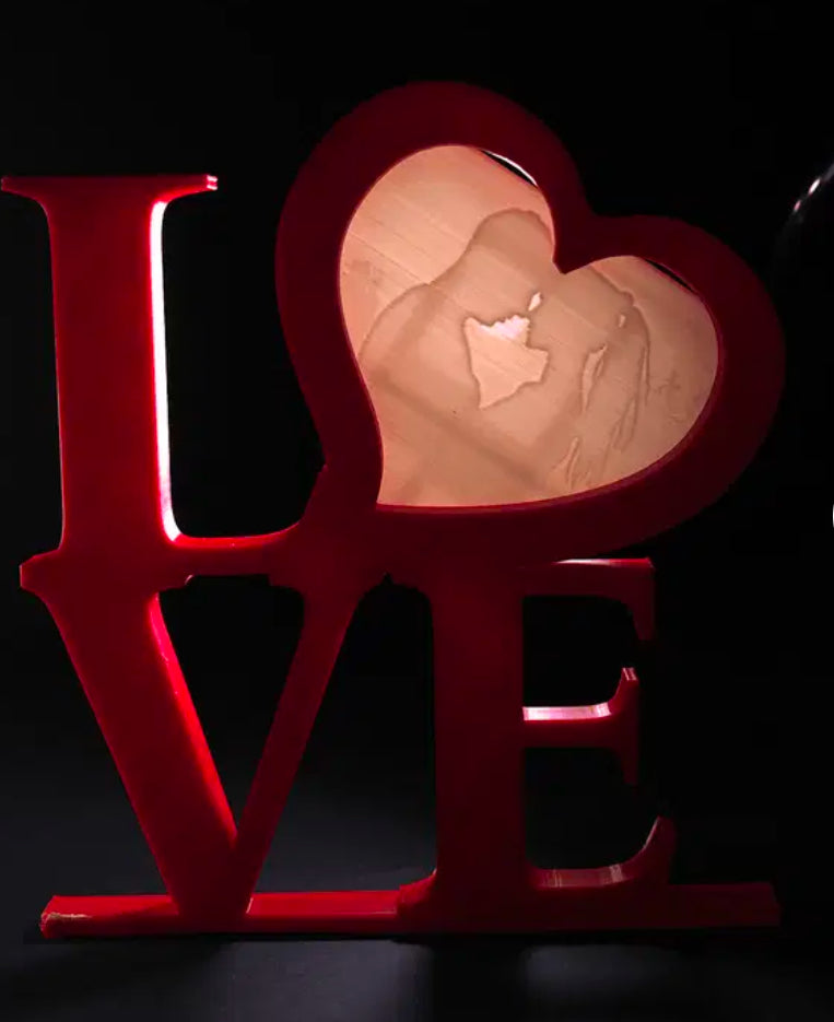Personalized love sign with picture ( please read description)
