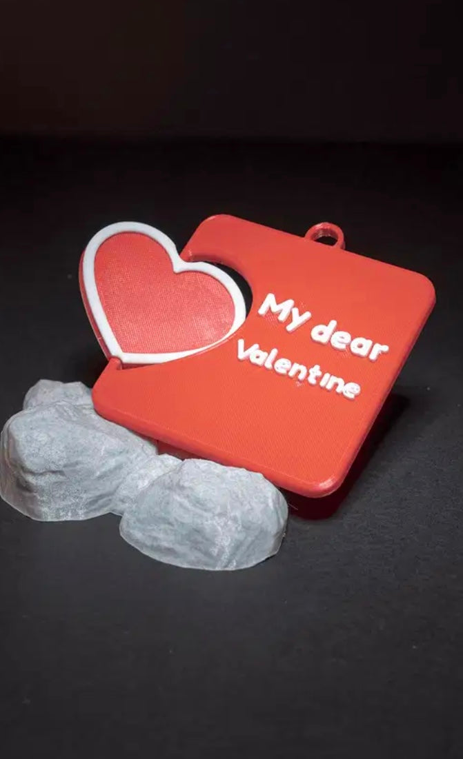 3-D printed Valentine’s Day gift tags(please read description)