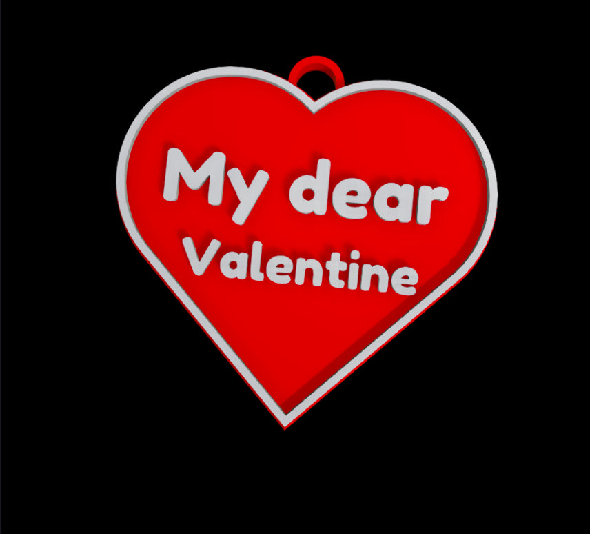 3-D printed Valentine’s Day gift tags(please read description)
