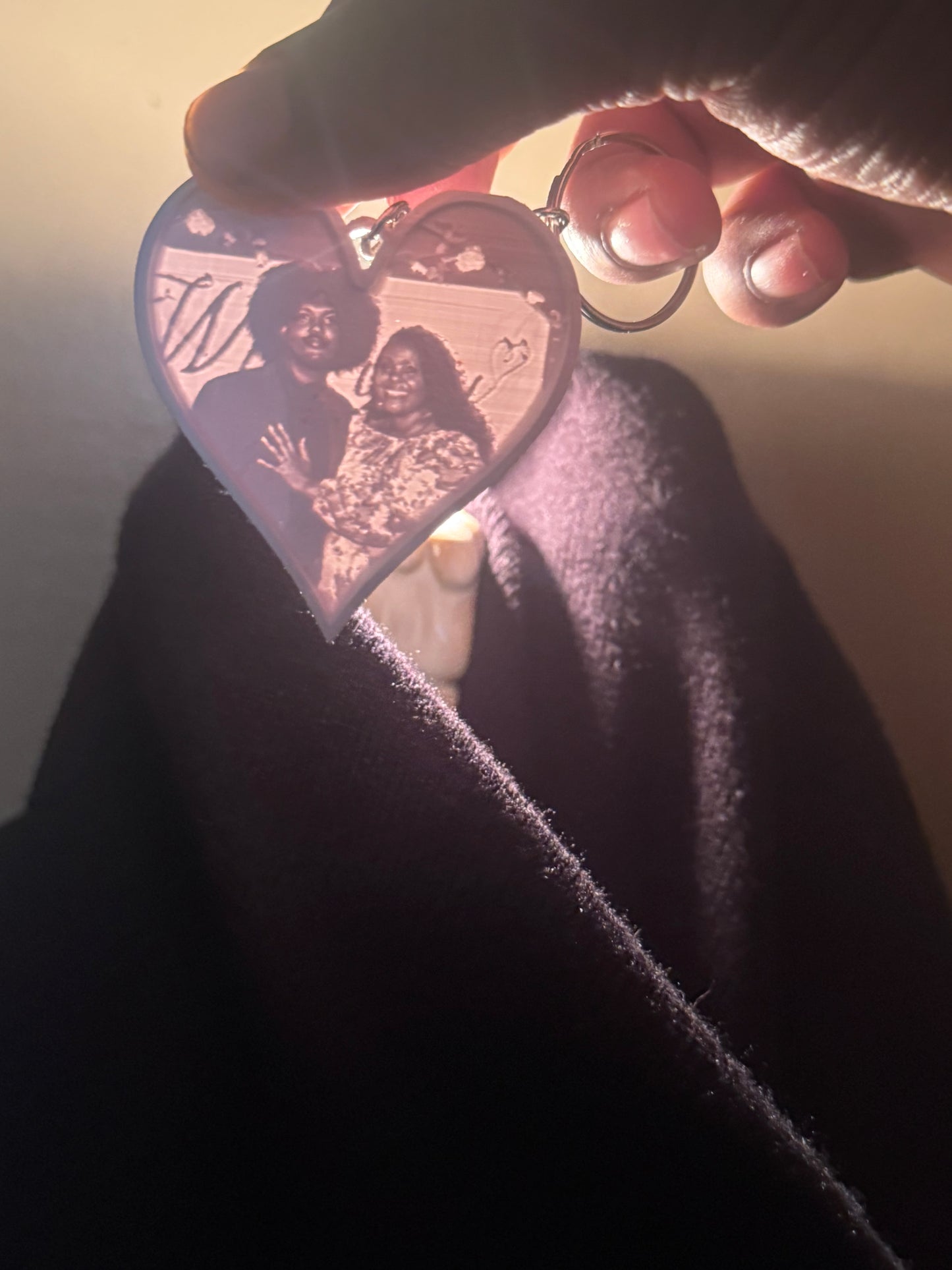 Personalized heart keychain (please read description)