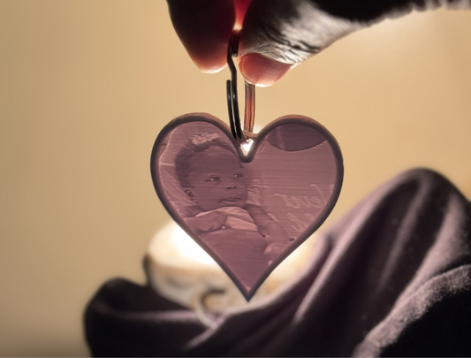 Personalized heart keychain (please read description)