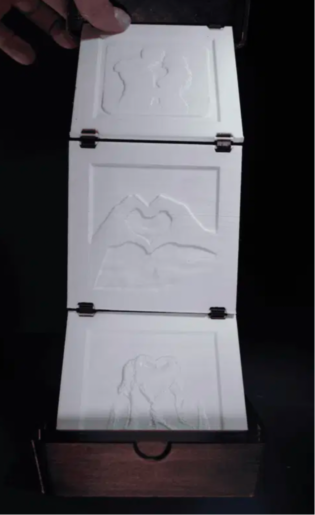 Personalized 3-D  printed Picture box (please read description)