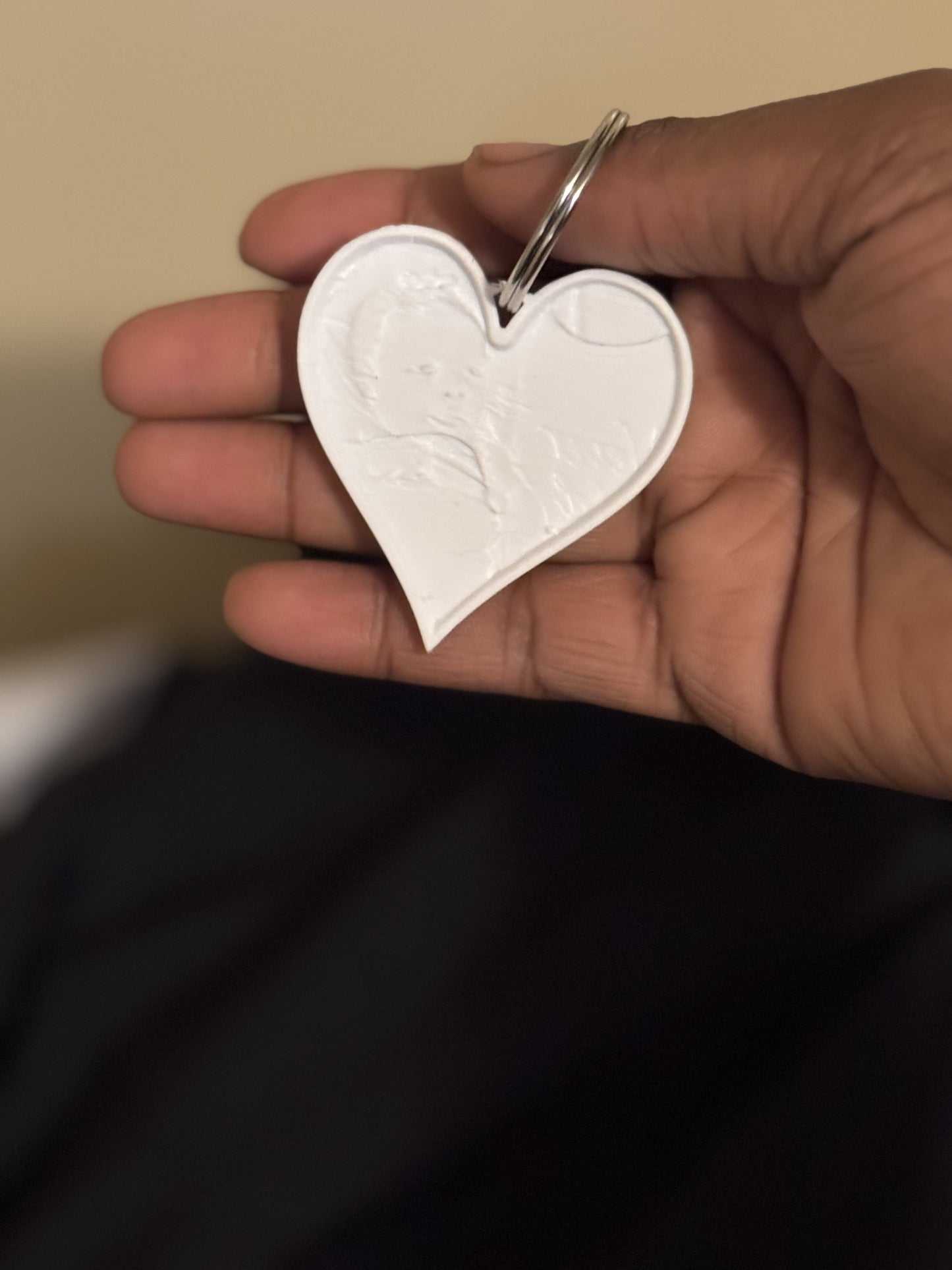 Personalized heart keychain (please read description)